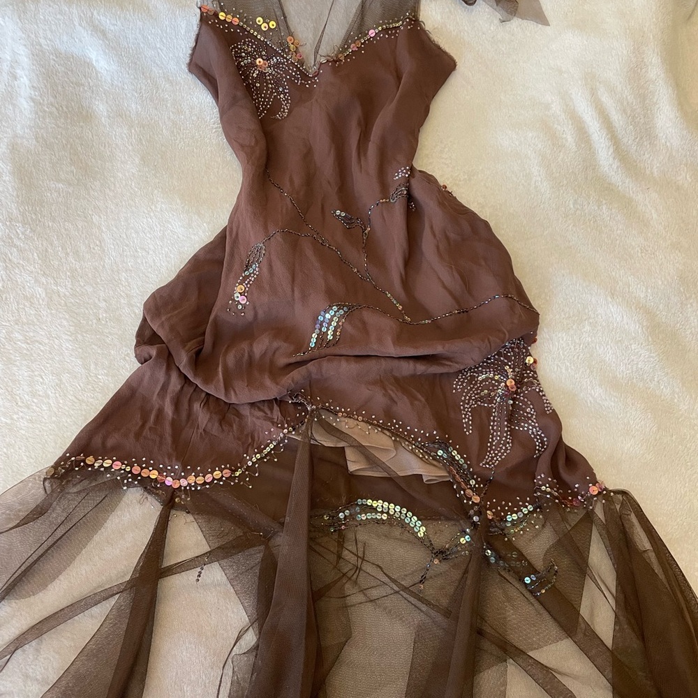BCBG beaded/ sequins summer dress